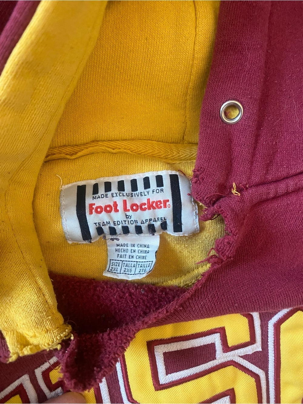 USC Crewneck Hoodie in Garnet with Gold Accents - Picture 2 of 3
